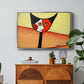 Picasso's Cat–El Gato - Floater Framed Canvas Print