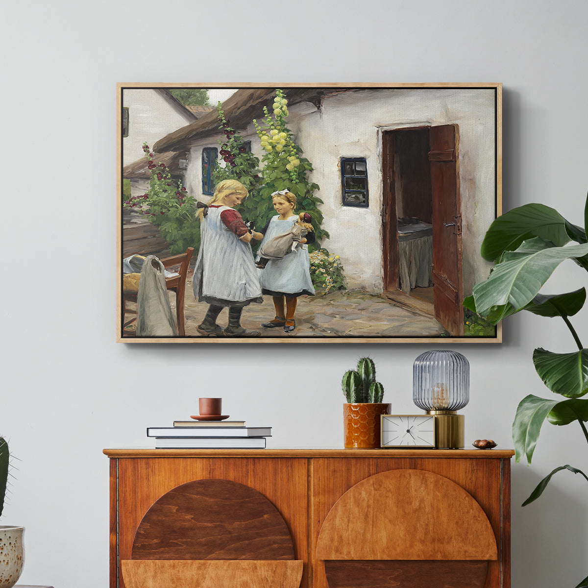 Have You Seen My Kitten?, 1914 - Floater Framed Canvas Print