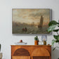 View from the Oslofjord, 1866 - Floater Framed Canvas Print