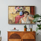 Woman Seated in an Armchair, c. 1920 - Floater Framed Canvas Print