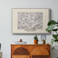 Fleurs, 1866 (Morris Inspired) - Floater Framed Canvas Print