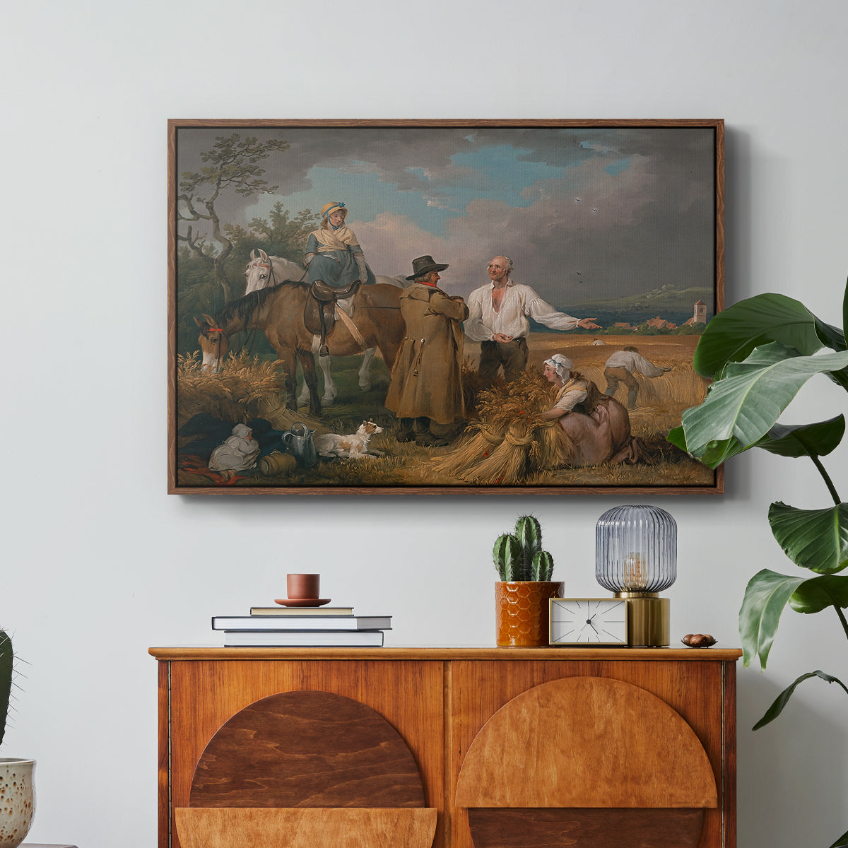 The Reapers, 1800 - Floater Framed Canvas Print