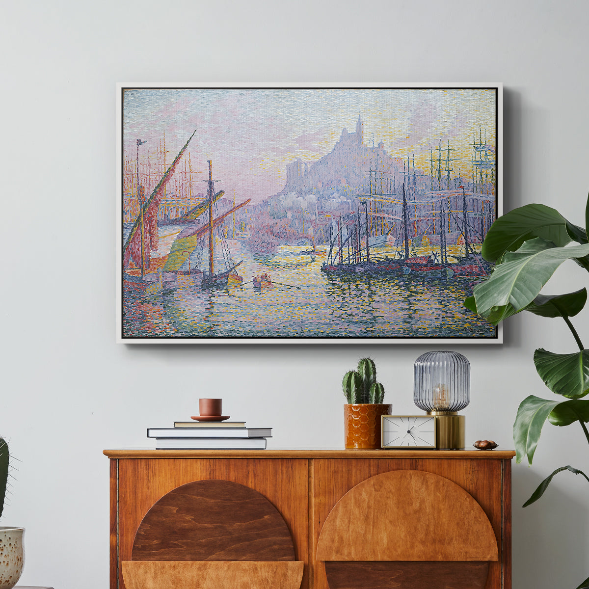The Port of Marseille, 1905 - Floater Framed Canvas Print
