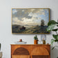 Fresh Breeze on the Norwegian Coast, 1876 - Floater Framed Canvas Print