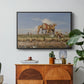 On the Banks of the Nile, Upper Egypt, 1876 - Floater Framed Canvas Print
