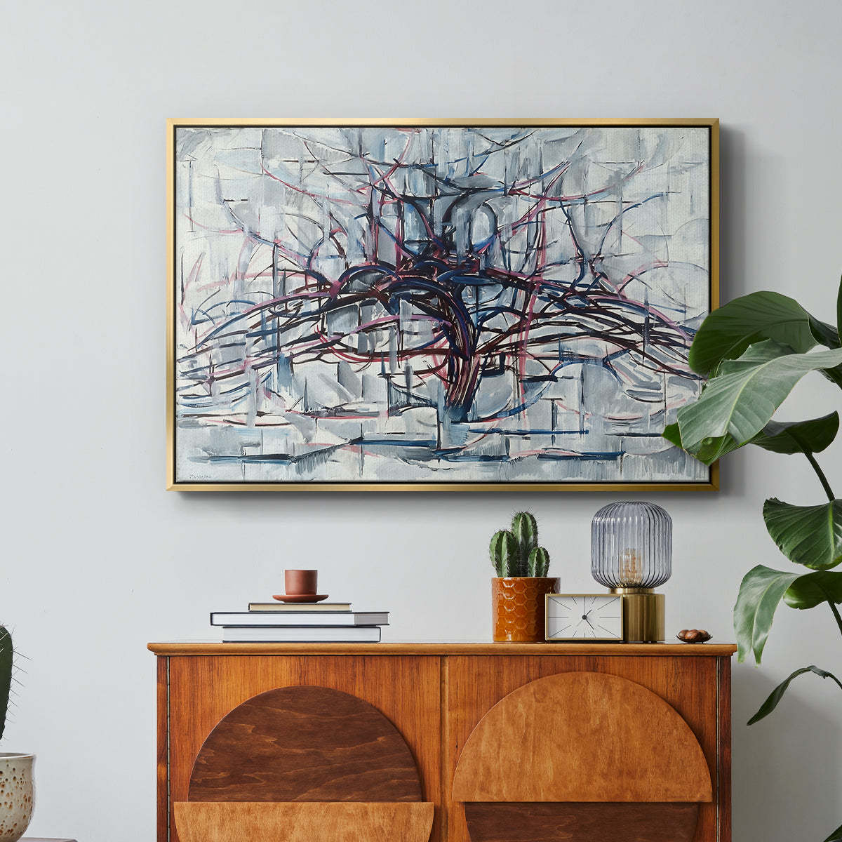 Horizontal Tree, 1912 - Floater Framed Canvas Print