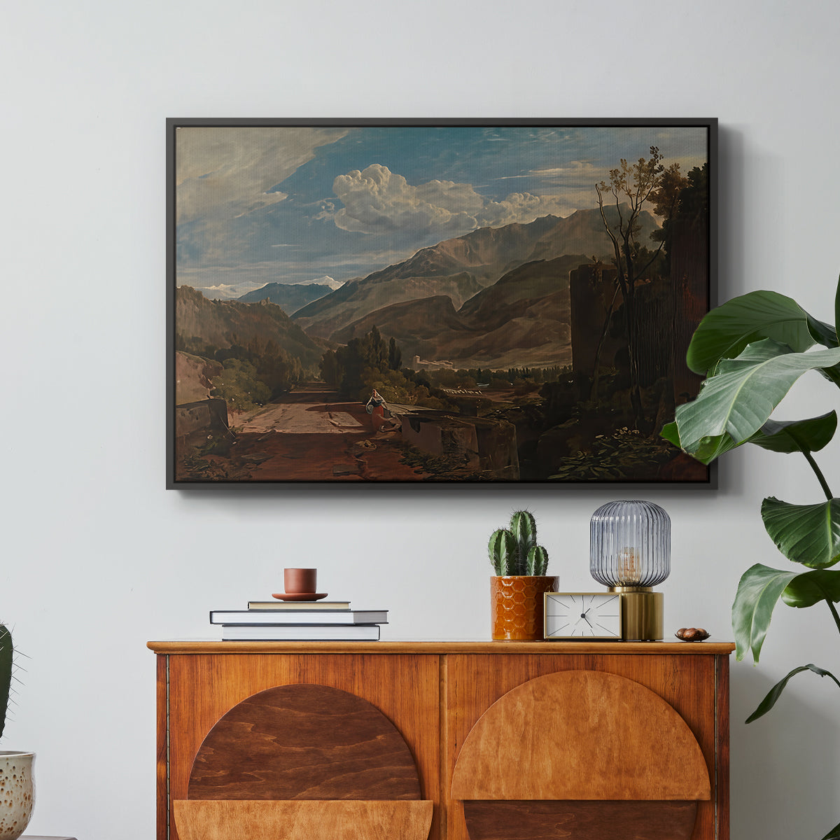 Bonneville, Savoy, 1803 - Floater Framed Canvas Print