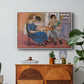 Domino Players, 1921 - Floater Framed Canvas Print