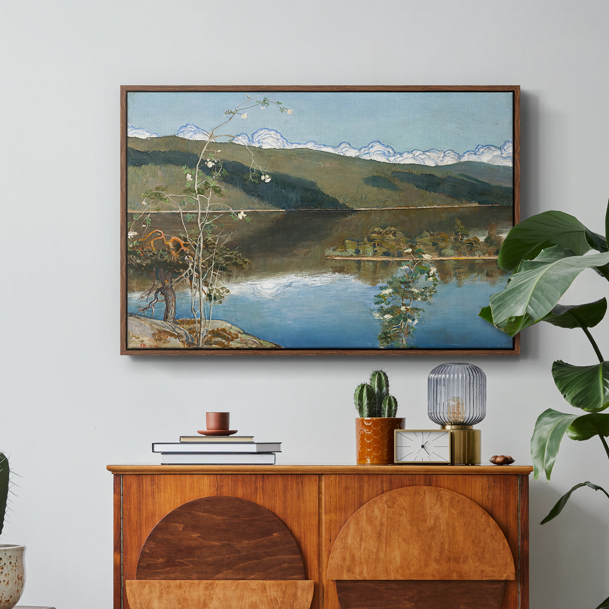 Thunderclouds on the Horizon, 1897 - Floater Framed Canvas Print