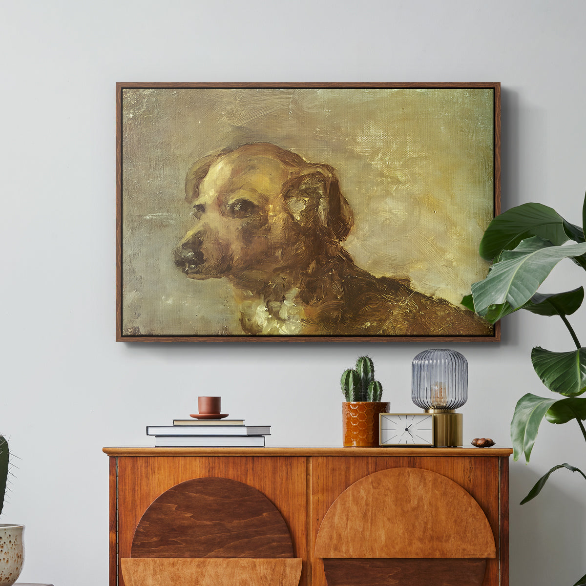 Cliper, the Artist's Dog, 1895 - Floater Framed Canvas Print