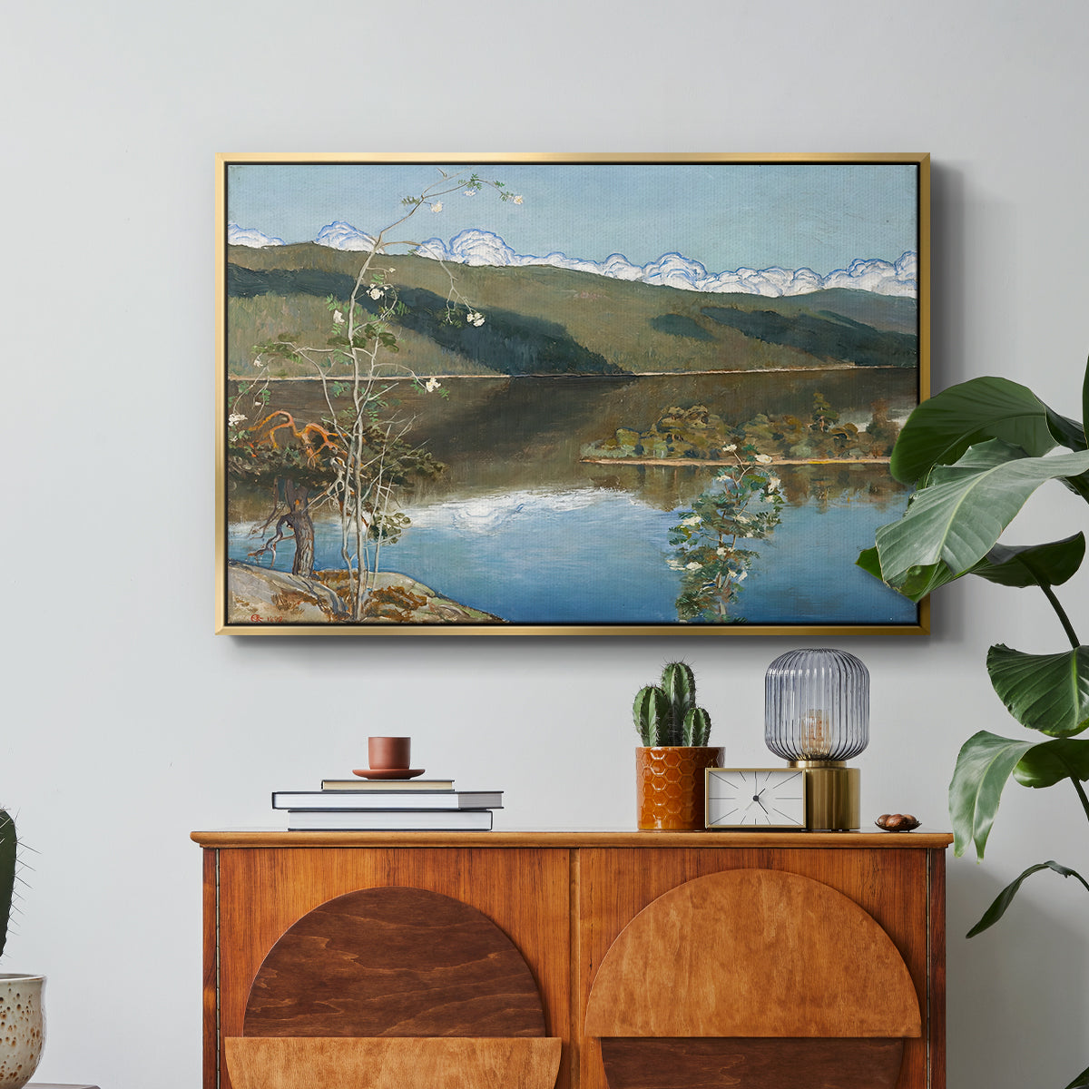Thunderclouds on the Horizon, 1897 - Floater Framed Canvas Print