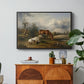 Two Horses on the Pasture, c. 1825 - Floater Framed Canvas Print