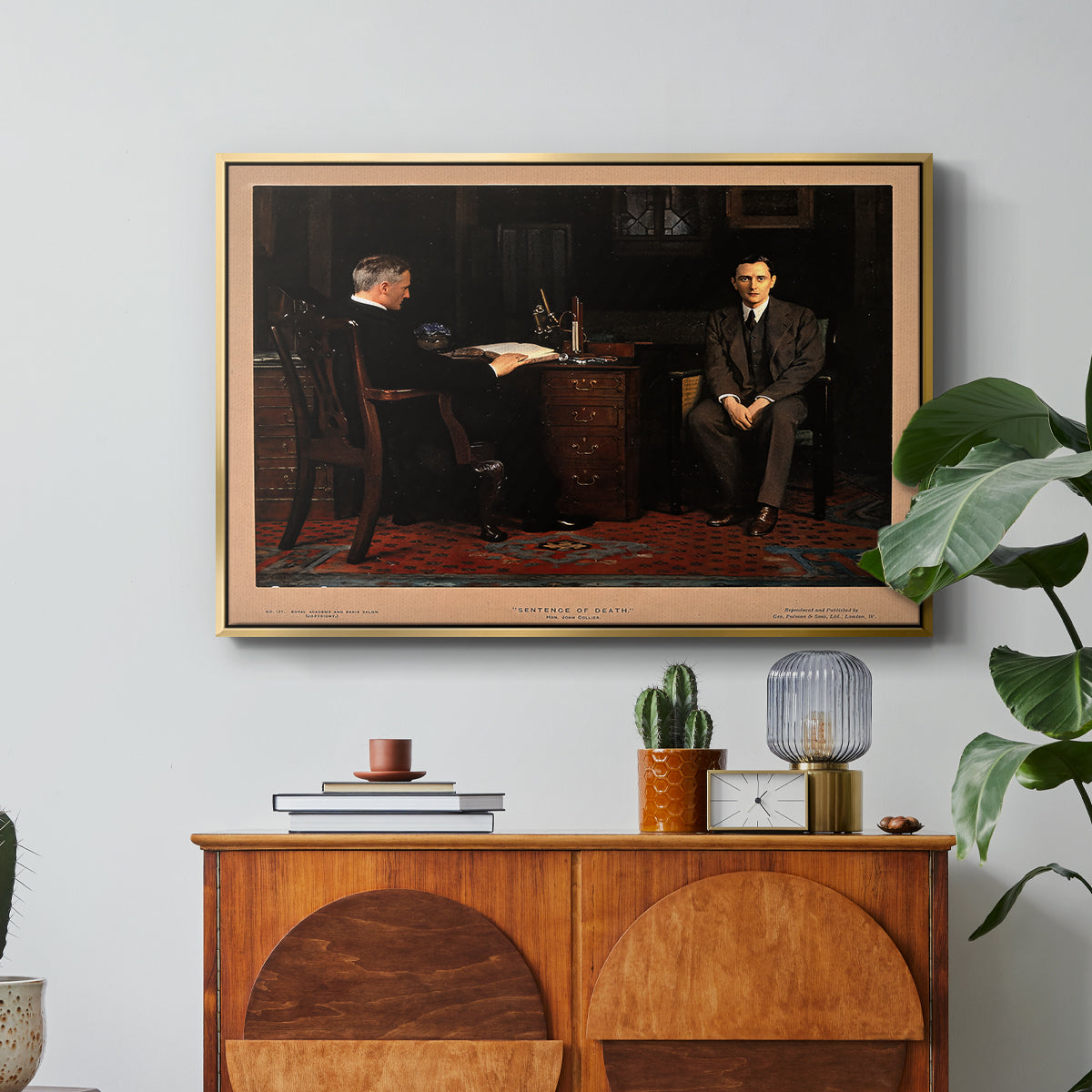 The Sentence of Death, 1908 - Floater Framed Canvas Print