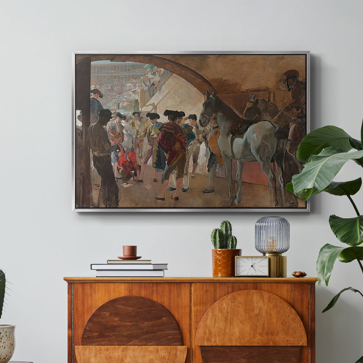 Before the Bullfight (Antes de la corrida), c. 1900 - Floater Framed Canvas Print