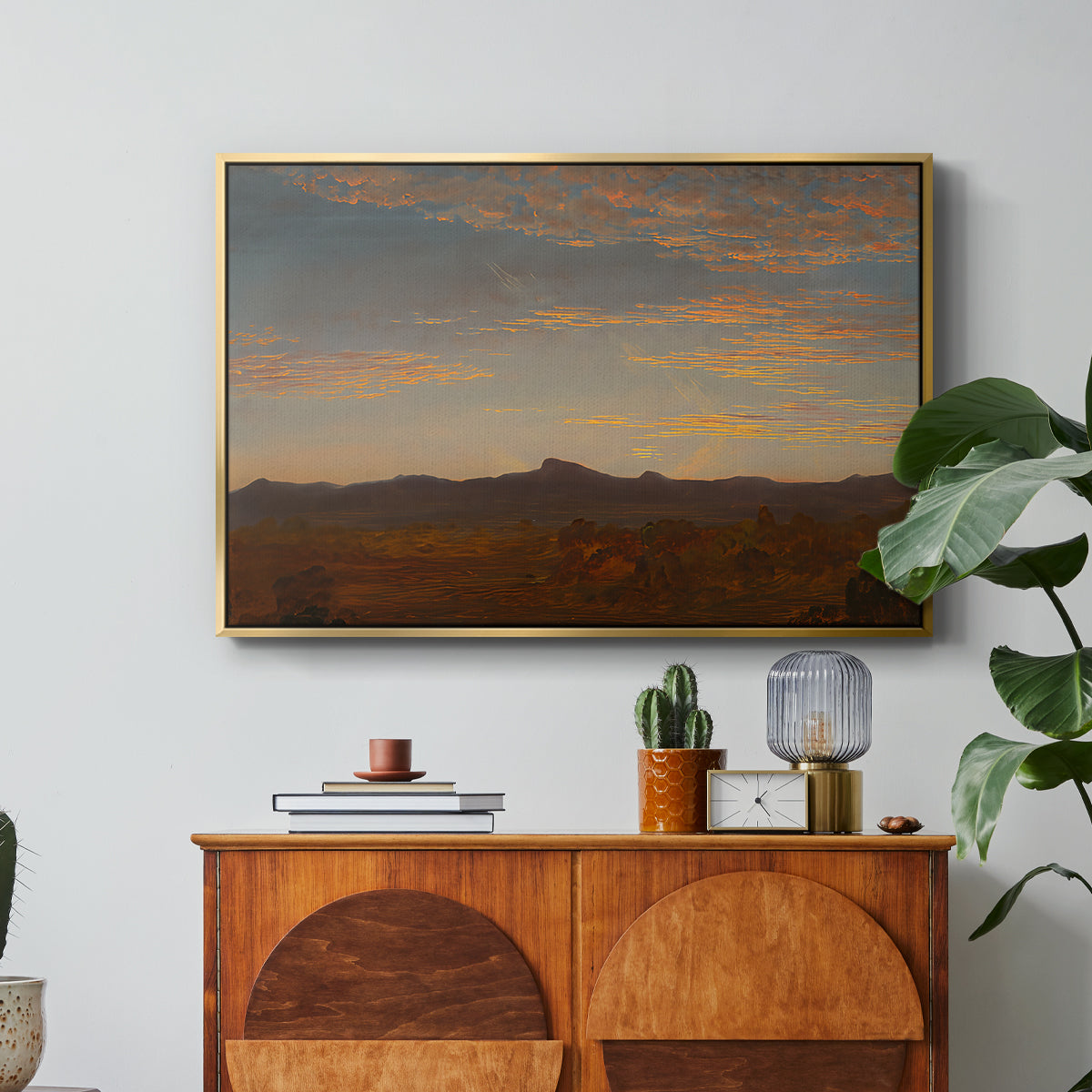 Study for "Catskill Creek", c. 1844-1845 - Floater Framed Canvas Print