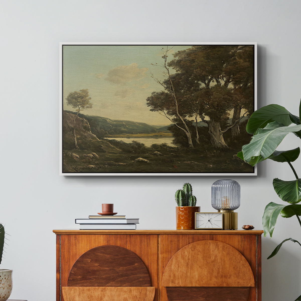 Landscape, 1898 - Floater Framed Canvas Print
