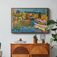 Study for Autumn Landscape with Boats, 1908 - Floater Framed Canvas Print