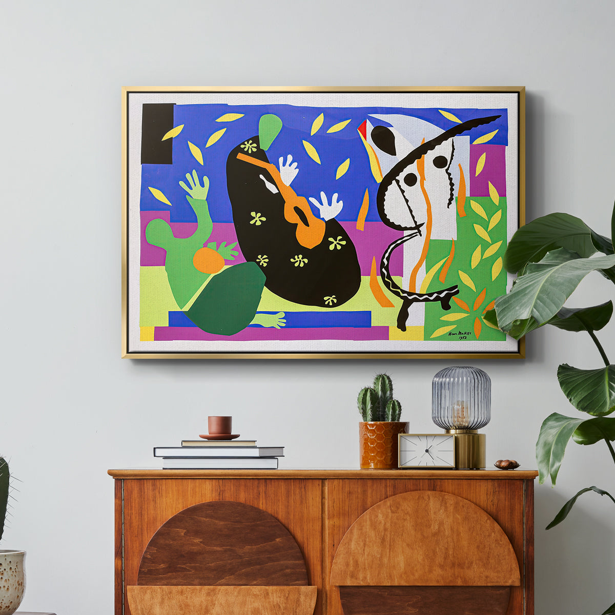 The Sorrows of the King, 1952 - Floater Framed Canvas Print