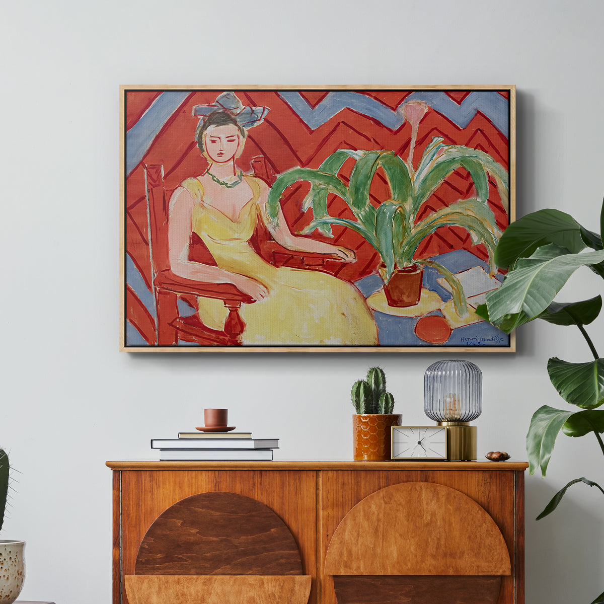 Michaella, 1943 - Floater Framed Canvas Print