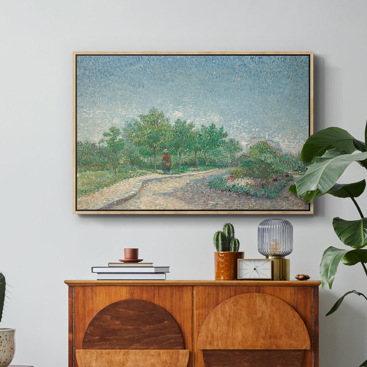 Square Saint-Pierre, Paris, 1887 - Floater Framed Canvas Print