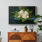 Giant Magnolias on a Blue Velvet Cloth, c. 1890 - Floater Framed Canvas Print