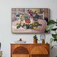 Still Life with Pineapple and Lemons, 1925 - Floater Framed Canvas Print
