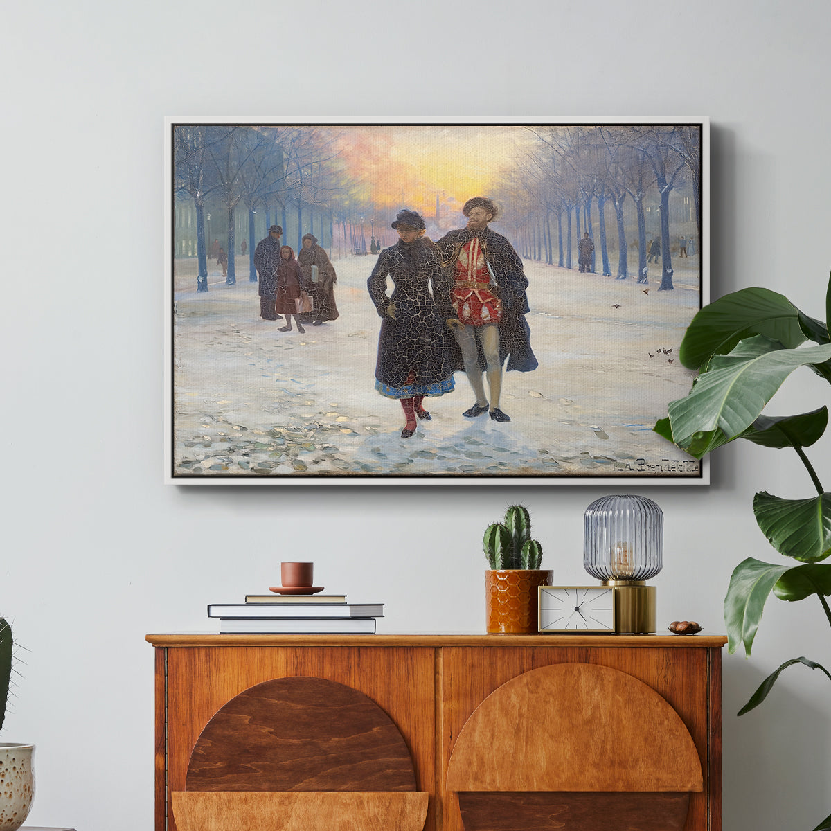 Morning after the Carnival, 1884 - Floater Framed Canvas Print