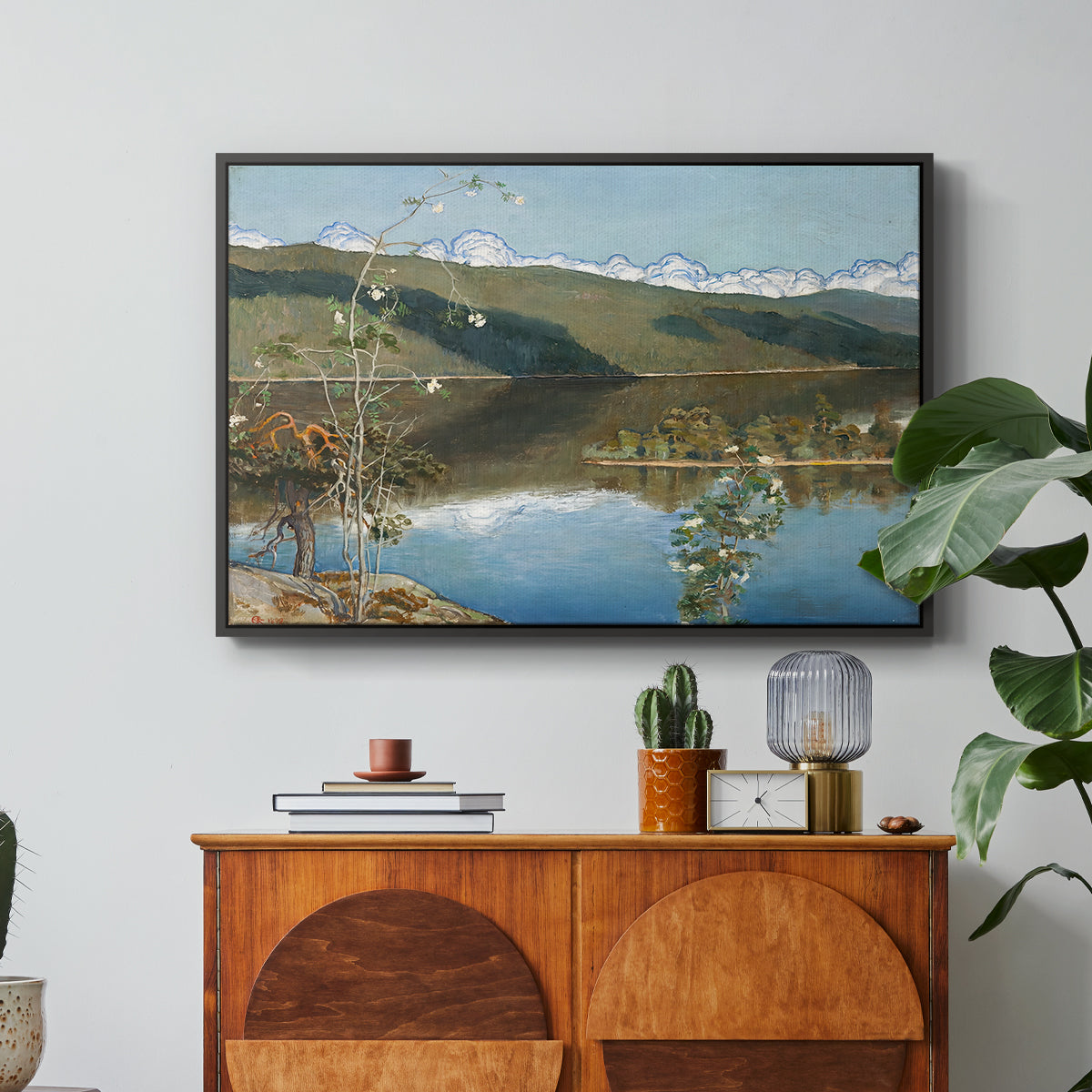 Thunderclouds on the Horizon, 1897 - Floater Framed Canvas Print