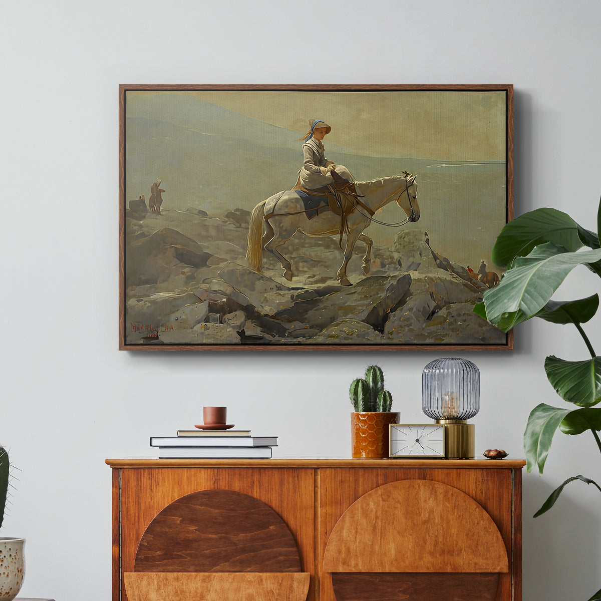 The Bridle Path, White Mountains, 1868 - Floater Framed Canvas Print