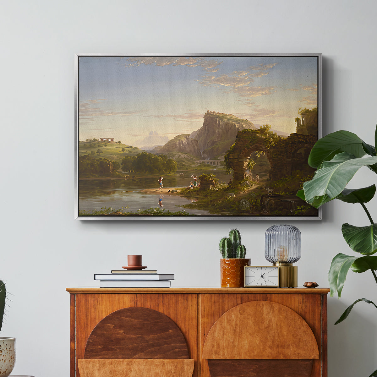 L'Allegro, 1845 - Floater Framed Canvas Print