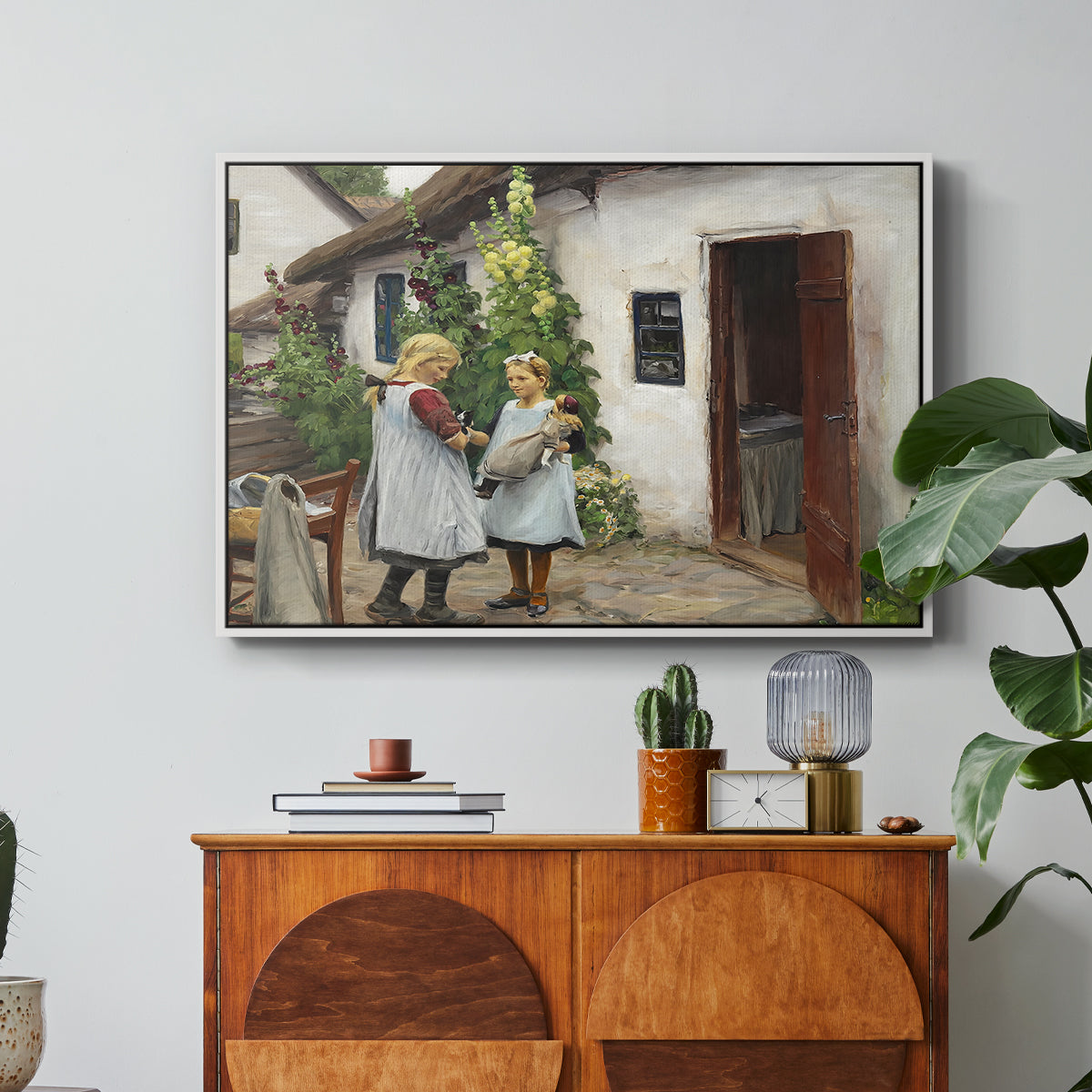 Have You Seen My Kitten?, 1914 - Floater Framed Canvas Print