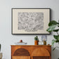 Fleurs, 1866 (Morris Inspired) - Floater Framed Canvas Print