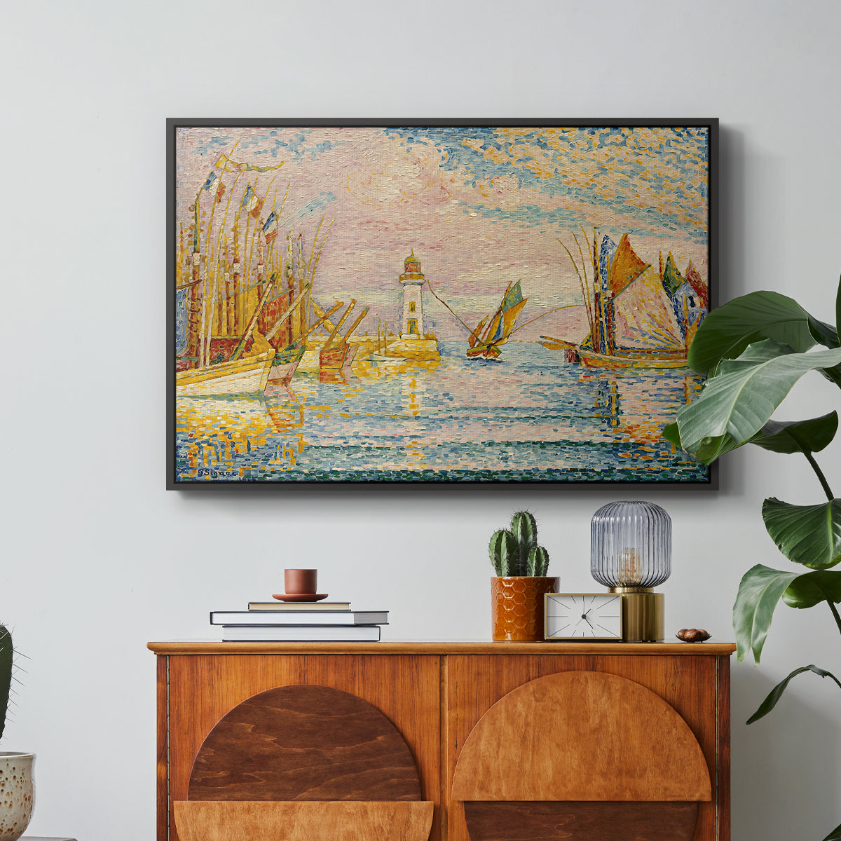 The Lighthouse at Groix, 1925 - Floater Framed Canvas Print