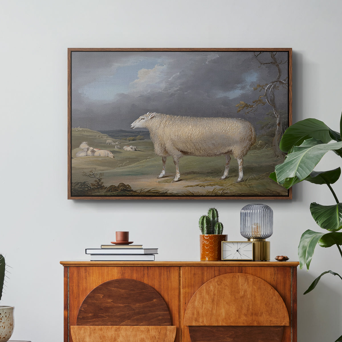A Border Leicester Ewe, c. 1795-1800 - Floater Framed Canvas Print