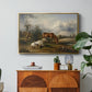 Two Horses on the Pasture, c. 1825 - Floater Framed Canvas Print