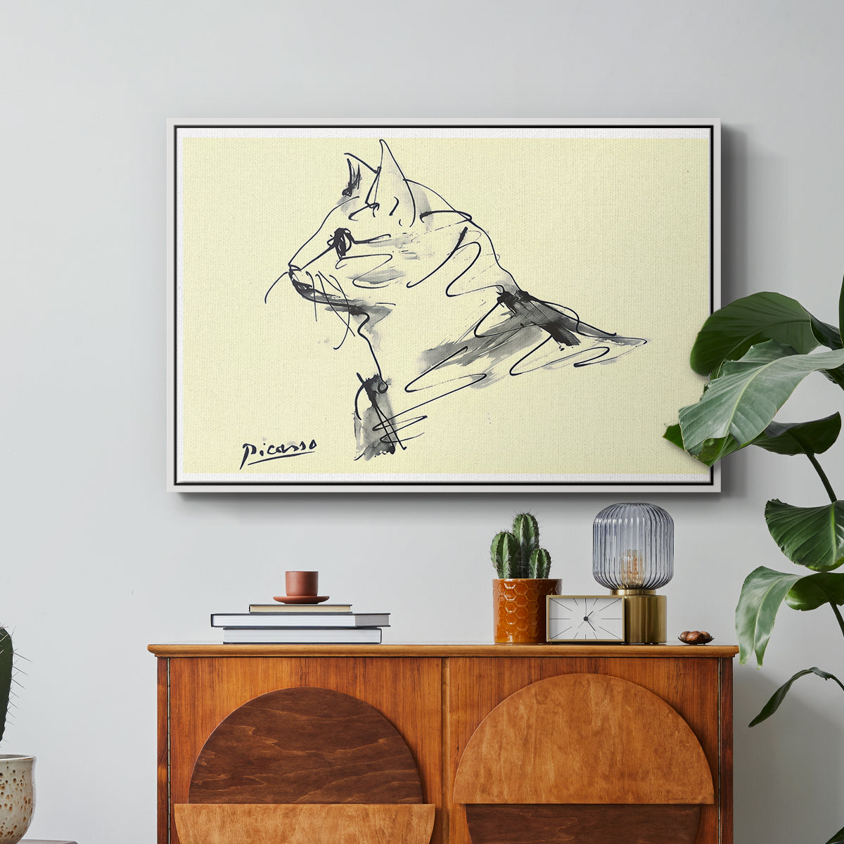 Cat (Le chat), c. 1961 - Floater Framed Canvas Print