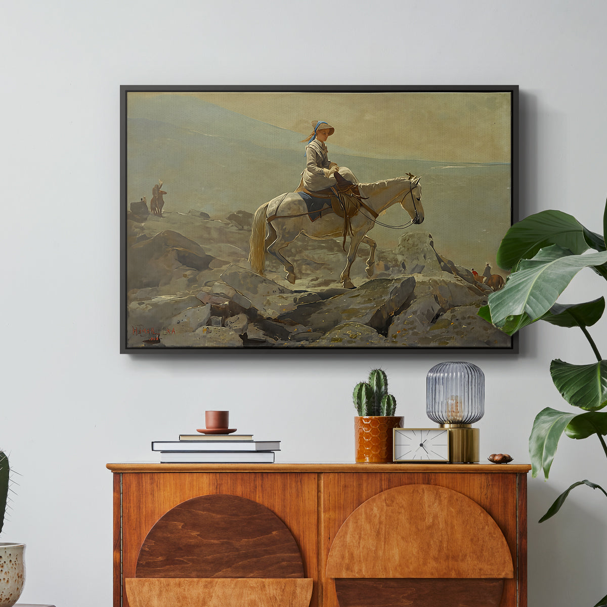The Bridle Path, White Mountains, 1868 - Floater Framed Canvas Print
