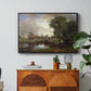 Dedham Lock and Mill, c. 1820 - Floater Framed Canvas Print
