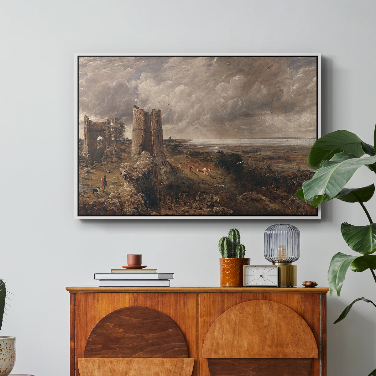 Hadleigh Castle, Mouth of Thames, c. 1829 - Floater Framed Canvas Print