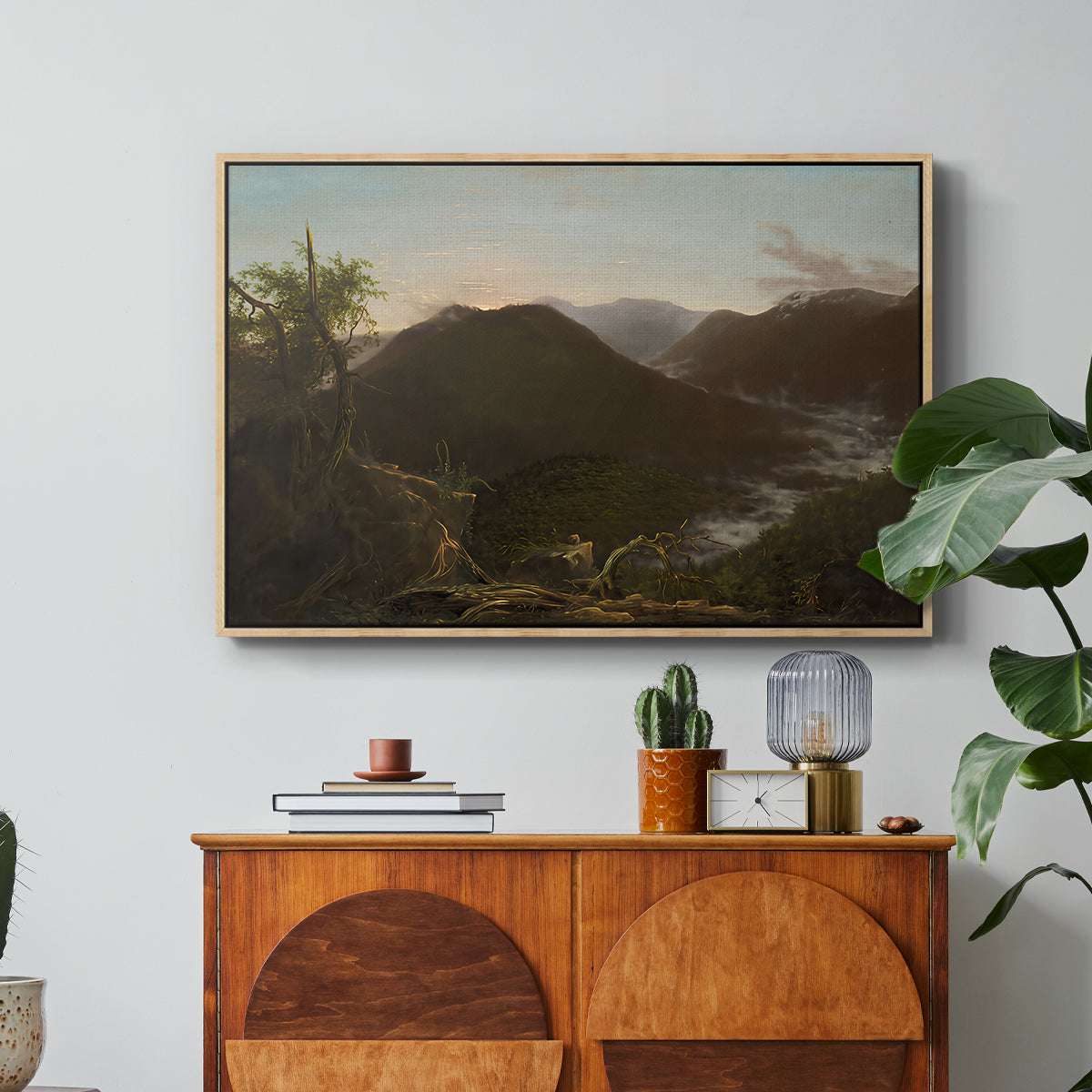 Sunrise in the Catskill Mountains, 1826 - Floater Framed Canvas Print
