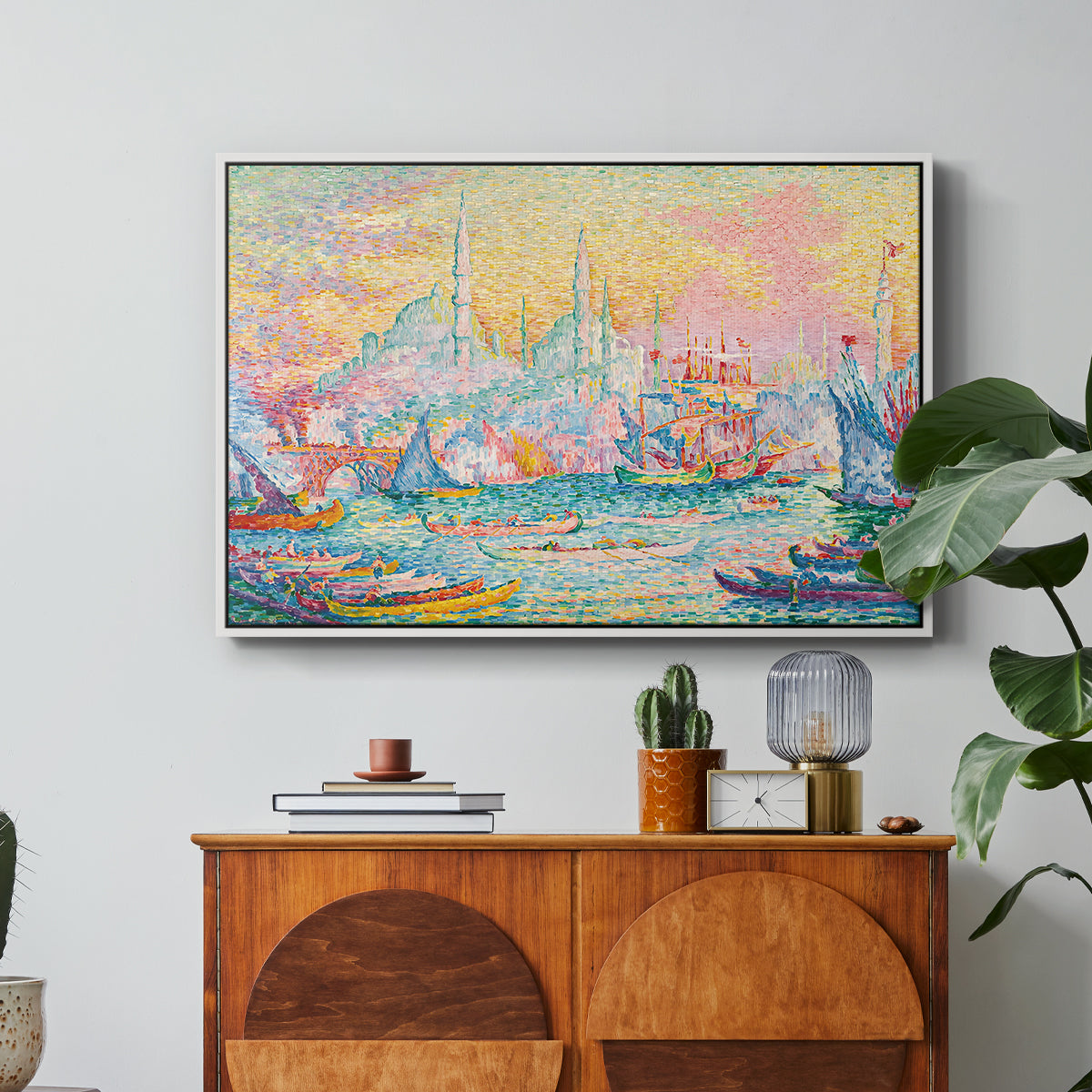 The Golden Horn, Constantinople, 1907 - Floater Framed Canvas Print