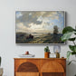 Fresh Breeze on the Norwegian Coast, 1876 - Floater Framed Canvas Print