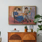 Domino Players, 1921 - Floater Framed Canvas Print