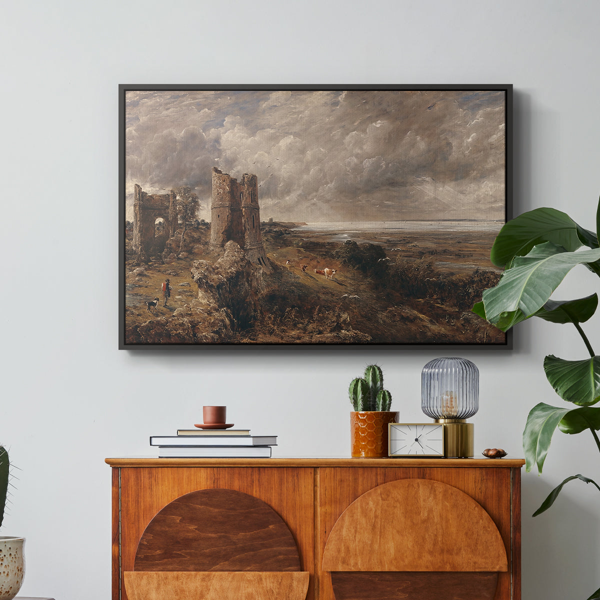 Hadleigh Castle, Mouth of Thames, c. 1829 - Floater Framed Canvas Print
