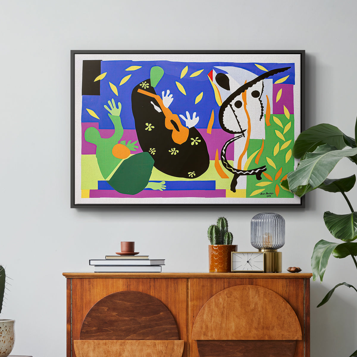 The Sorrows of the King, 1952 - Floater Framed Canvas Print
