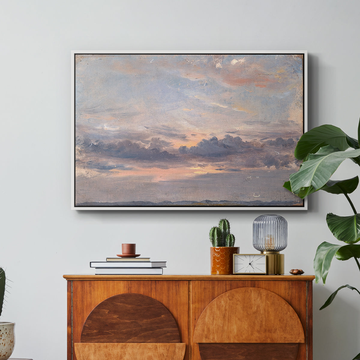 A Cloud Study, Sunset, c. 1821-1822 - Floater Framed Canvas Print