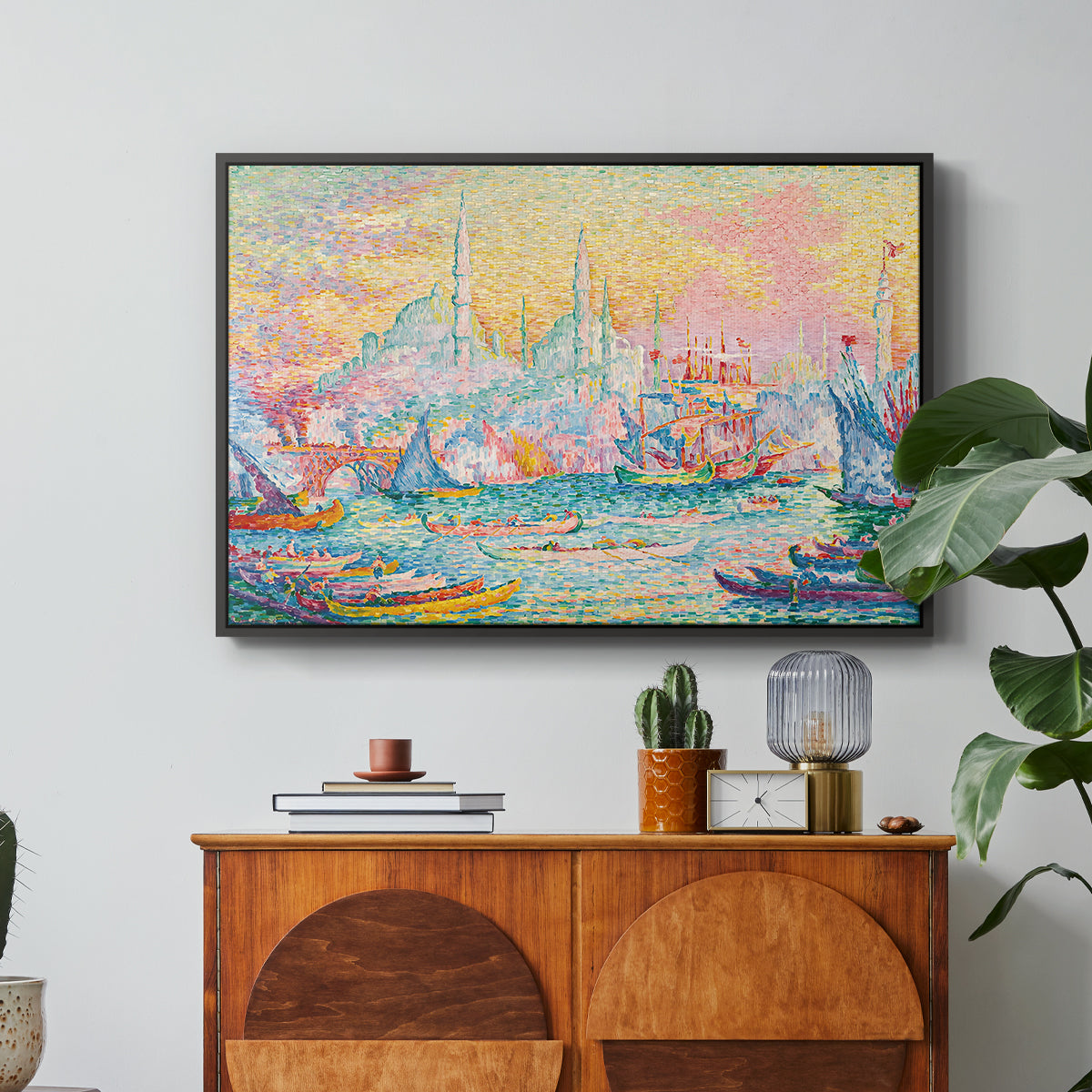 The Golden Horn, Constantinople, 1907 - Floater Framed Canvas Print