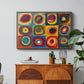 Color Study: Squares with Concentric Circles, 1913 - Floater Framed Canvas Print