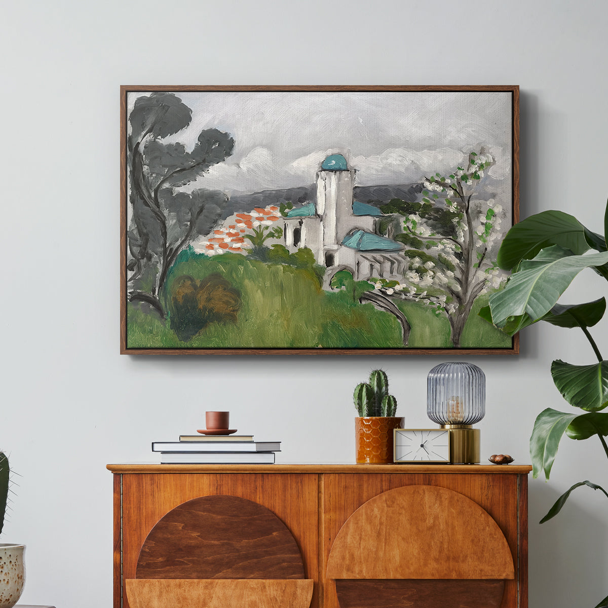 The Blue Villa (La Villa Bleue), c. 1918 - Floater Framed Canvas Print