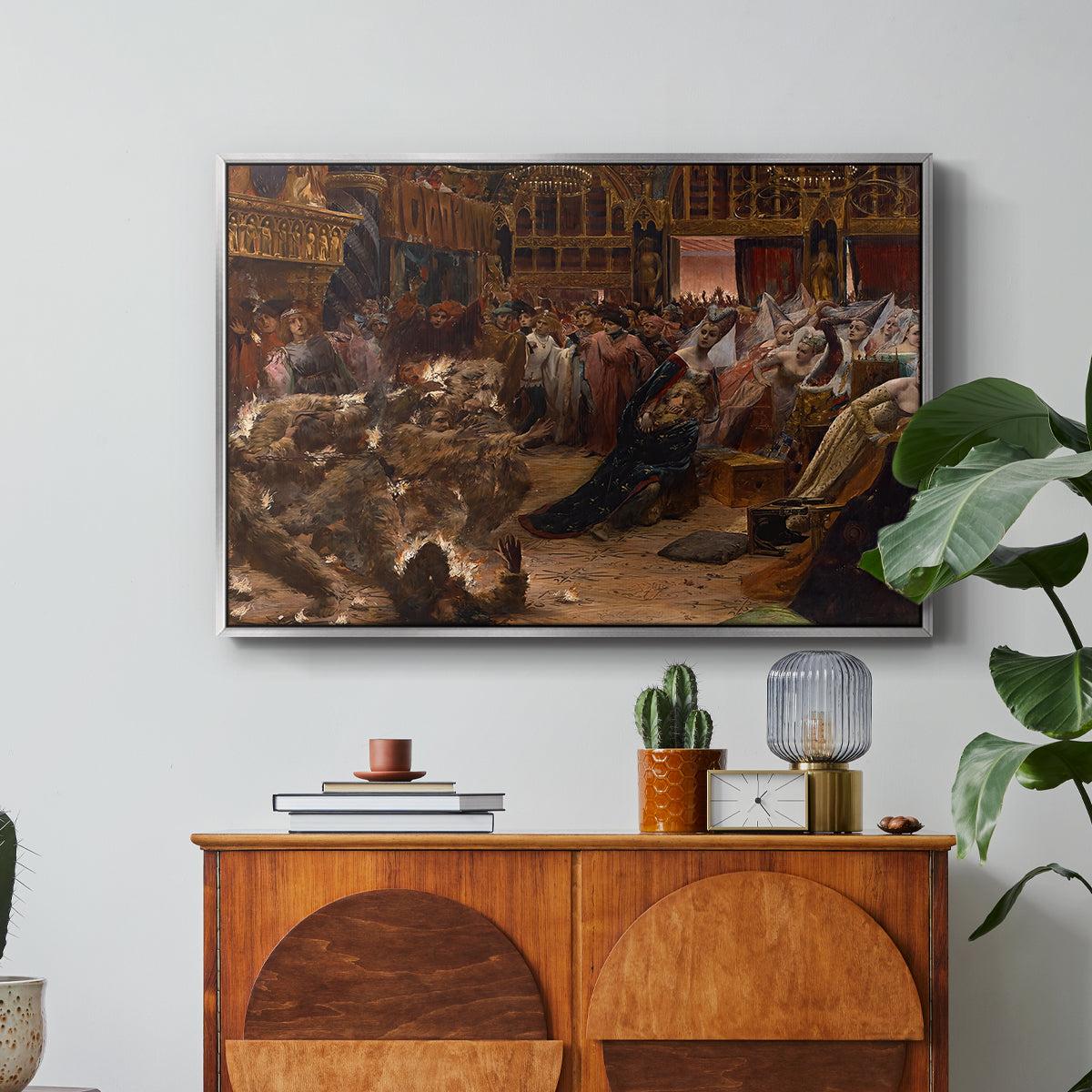 Ball of the Burning Men, 1889 - Floater Framed Canvas Print